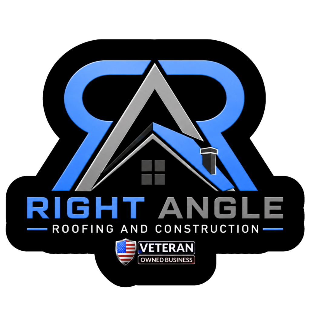right angle roofing logo