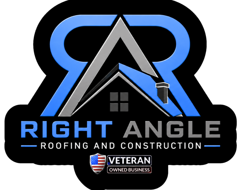 right angle roofing logo
