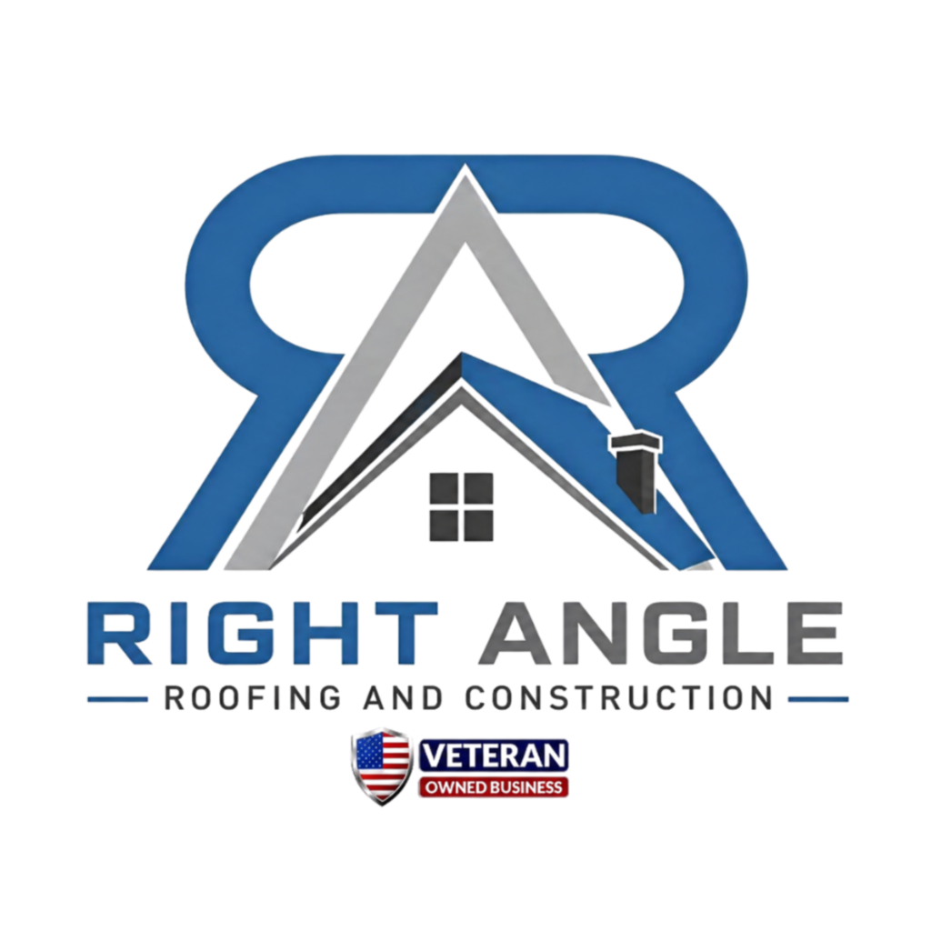 Right angle roofing logo